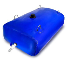 Tragbarer Wasserbeutel, 63 Gallonen (ca. 238 Liter), faltbar, aus PVC, für Notfallvorsorge, Landwirtschaft und Camping