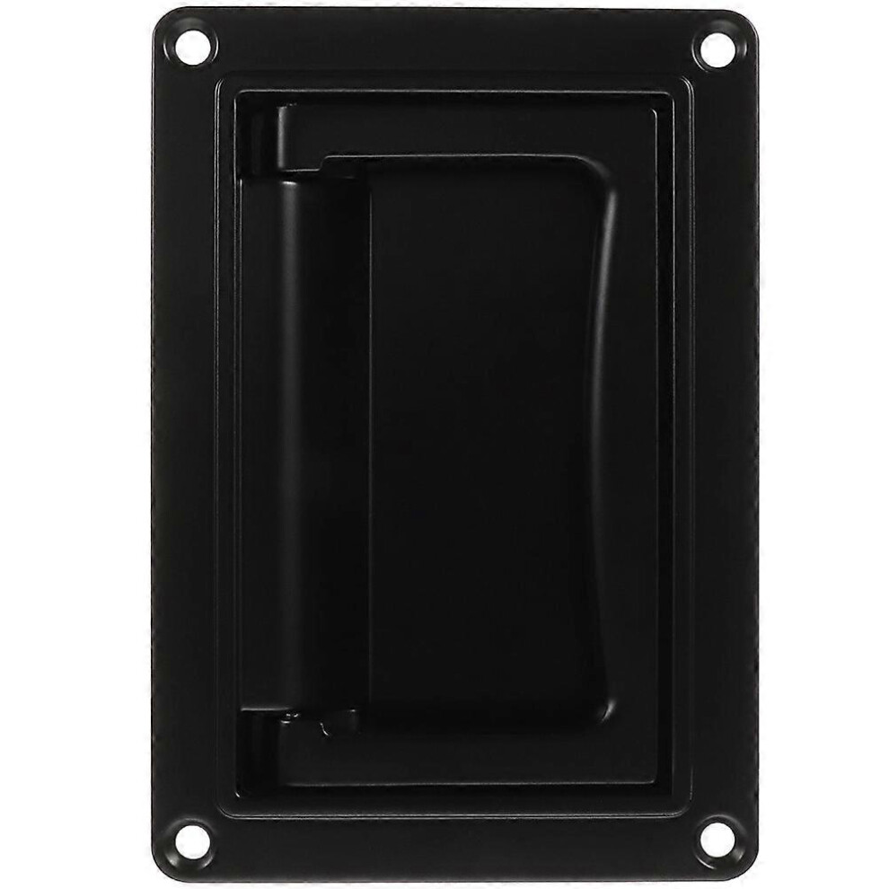 Zinc Alloy Recessed Handle, 9.5X6x1.8cm Black Flush Pull, For Cabinet Drawers And Tool Boxes, Durable Commercial Use 6901508591981