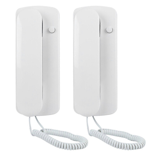 Wired Intercom System, 2 Units for Home Office Use, 200 Metre Operation, Easy DIY Installation, Clear Communication