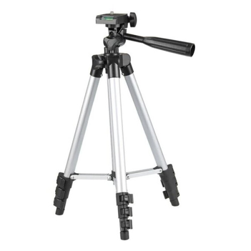 Trípode de Alumínio com Placa Quick Release Compatível com Câmeras Mirrorless e DSLR, Altura Ajustável 52-100cm 2