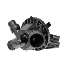Black Plastic Housing Thermostat - Compatible with 2010-2012 BMW X3, Precision-Engineered Cooling Part with Gasket