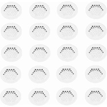 Ventilation Grille for Kitchen Cabinet with 35mm Aperture, Stainless Steel, 20 Pieces