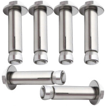 Wall Fixing Anchors for Concrete Masonry, M10x60 304 Stainless Steel Expansion Bolts, 150kg Capacity, 6-Pack