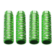 Antislip fietspedalen, 4-delige set van aluminiumlegering met geribbelde schoenplaatjes voor diverse fietsen, 100x25,5 mm, draagvermogen 100 kg