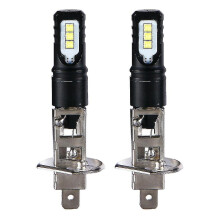 H1 LED Headlight Bulb Kit 6000K Ultra White, 30W Low Power 1200LM Brightness, 2-Pack, 12V