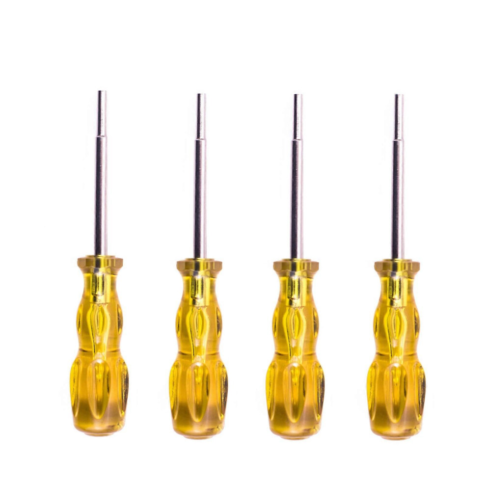 Chrome Vanadium Steel Screwdriver Set Compatible With Nintendo Consoles - 4-Piece Disassembly Tool For N64, Sfc, Gb, Nes, Ngc (3.8Mm, 4.5Mm) 6901508604742