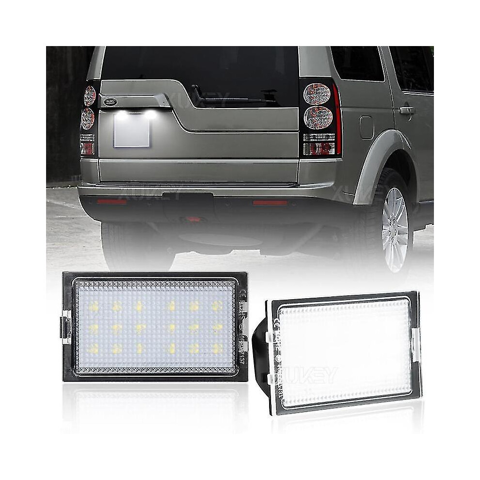 Xenon Led Number Plate Compatible With Land Rover Discovery 3 4 Brighter Than Halogen No Error White/Light 6901508442344