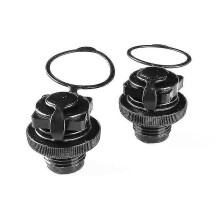 Tappi di ricambio per valvola unidirezionale dell'aria con design filettato a tenuta stagna per gommoni, canoe e materassi ad aria - 2 pezzi da 22 mm