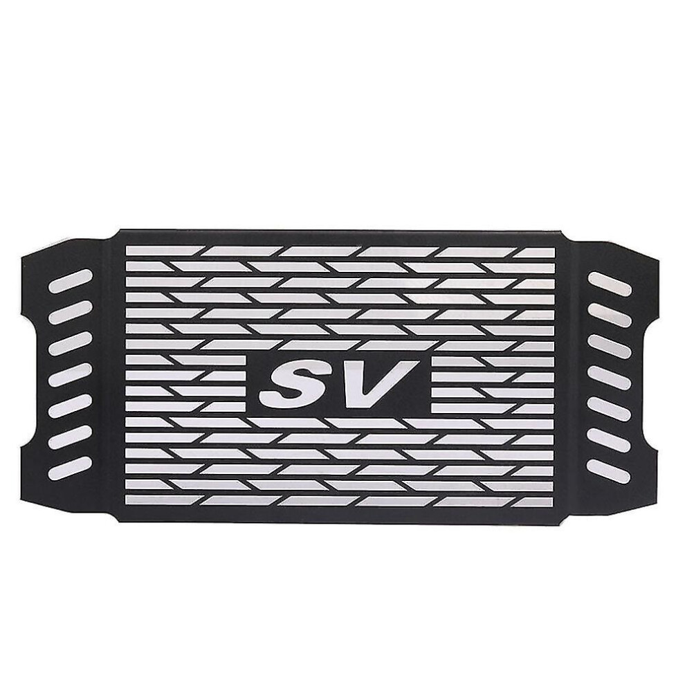 Radiator Protection Cover Compatible With Suzuki Sv650 Sv650x, Black Stainless Steel Guard Prevents Debris 6901508438156