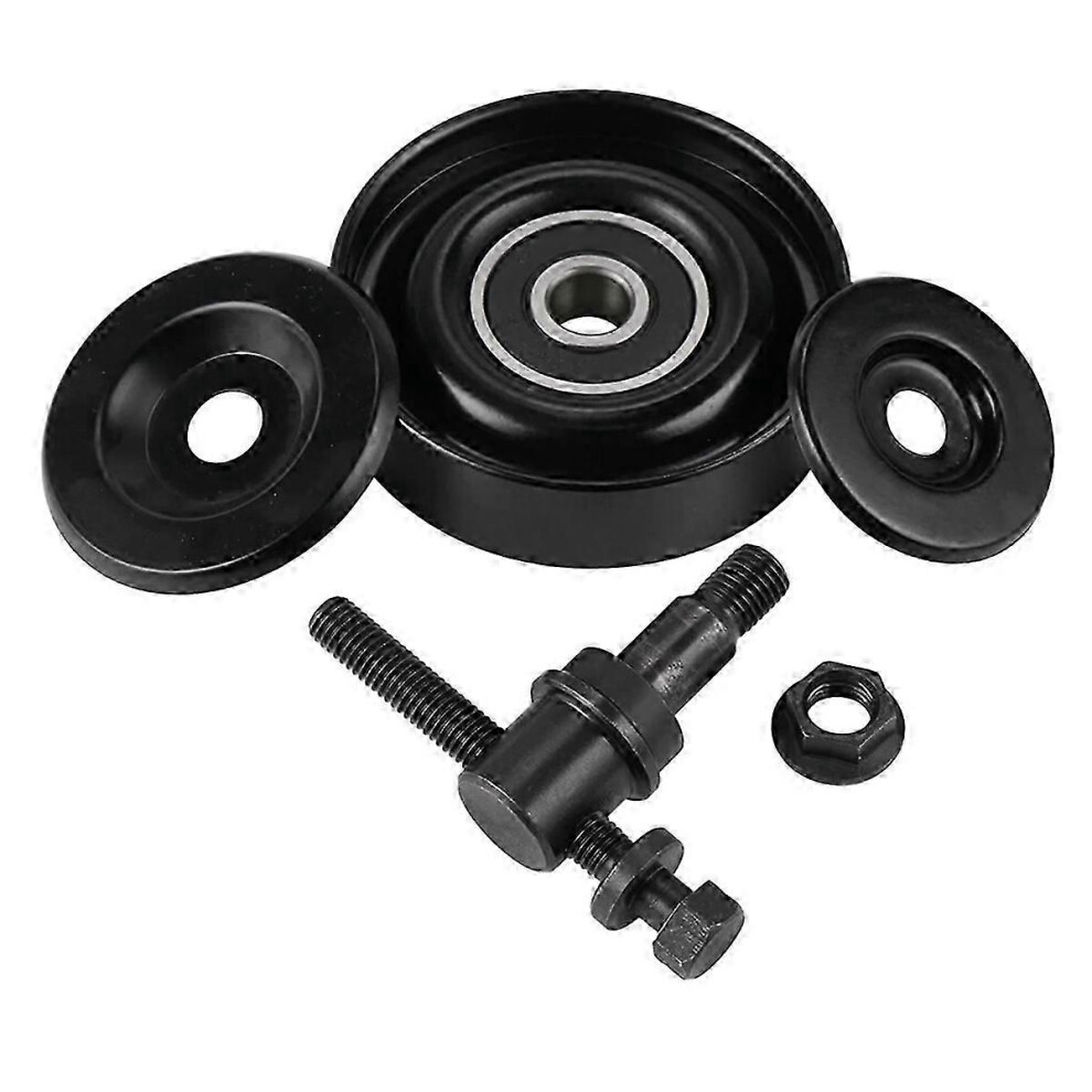 Steel Belt Tensioner Pulley Compatible With Hyundai Elantra 1996-2012, Accent, Kia Sportage Rio, Black 6901508481756