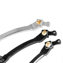 Leva del cambio per moto in lega di alluminio nera, compatibile con Harley-Davidson, leggera, resistente e pieghevole.