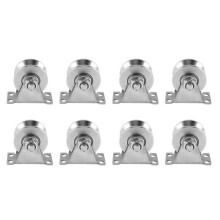 8 Paquet V-Type En Acier Inoxydable Poulie Bloc Roulements Muets Rainure Coulissante Rouleau Piste Roue