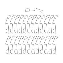 Clips de acero inoxidable para vallas que eliminan el ruido de traqueteo, cuñas estabilizadoras para paneles de vallas de jardín, juego de 25 piezas