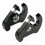Black Rotating Motorcycle Latch Kit compatible with Harley Touring Models, Removable Mounting Hardware 3