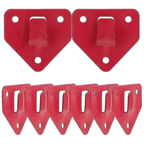 Wall Mount Fire Extinguisher Holder, 8-Pack Iron Fixed Brackets, Secure Storage Hook for Home and Workshop