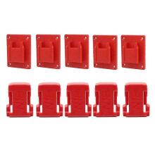 Support mural pour batteries (lot de 5), compatible avec Milwaukee M18 18V, organisateur d'atelier/garage pour batteries d'outils