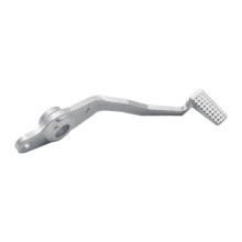 Motorfietsrempedaal compatibel met Kawasaki Ninja650 ER6N 2012-2016, zilverkleurig, aluminiumlegering, remsysteemonderdeel.