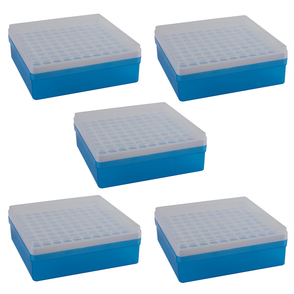 5X Plastic Square 100 Positions Laboratory 1.5Ml Centrifuge Tube Case Box 6031337415766