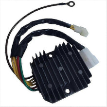 Spanningsregelaar/gelijkrichter compatibel met BMW F650 Funduro ST, zwarte metalen regelaar 12V voor motorfiets