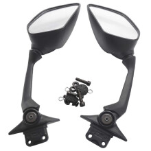 Moottoripyörän peilit, muovia, mustat, yhteensopiva Yamaha TMAX 530:n kanssa, 2 kpl:n sarja