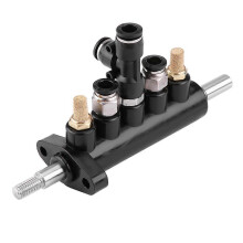 Valve de gonflage à pédale compatible avec les démonte-pneus Ranger - tuyau de 8 mm, tige de 10 mm avec 2 silencieux