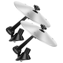 2Pcs Car Vent Cymbal with Adjustable Arm, Fun Crash Cymbal for Dashboard, 14cm Vehicle Set