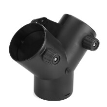 60 mm luchtkanaalconnector met ventielen, compatibel met Propex-verwarming, Y-vormige uitlaat voor regeling van de warme luchtstroom.