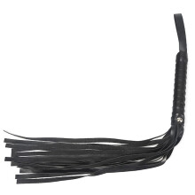 (Black) BDSM Leather Whip - Couples Spanking Sex Toy (50 chars)