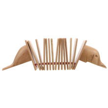 Wooden Clapper Instrument with Clear Resonant Sound for Classroom Music, Durable Natural Wood