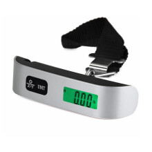 Portable Luggage Scale with Overweight Alert, 50 kg Capacity Backlit LCD Travel Weighing Scale for Airlines, Includes Temperature Sensor