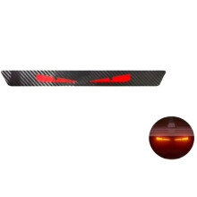 Self-Adhesive Vinyl Car Tail Light Sticker, Cartoon Devil Eye Design with Night Projection for Car Glass