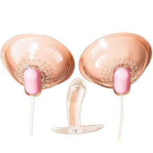 (In-body style) Shock-absorbing breasts three-prong plug massager FM female masturbation device adult sex toy