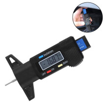 Calibre de Profundidade de Estepe Digital com Display LCD Resolução de 0.01mm com Alternância entre mm/polegada para Revestimento de Freio