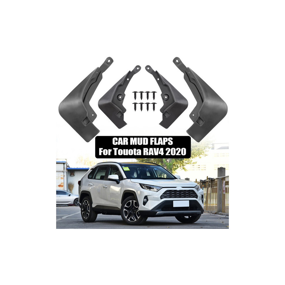 Mudguard Set Compatible With Toyota Rav4 2020, 4Pcs Pp Plastic, Impact Resistant 6901508552500