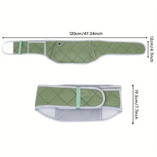(Green) USB-Gürtel für Hände, Bauch, Taille, Rücken, Knie, Massage-Pad für draußen, Zuhause, Büro, tolles Geschenk, grün-grau,