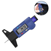 Calibre de Profundidade de Trilho de Pneu Digital de Alta Precisão 0-25,4mm, Medidor de Espessura de Disco de Pastilha de Freio com Tela LCD