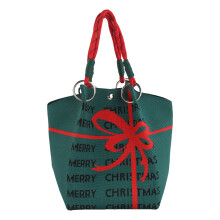 (Bow) Women\'s Knit Tote - Lightweight Shopping Bag (50)