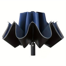 Foldable Windproof Raincoat for Travel Outdoor Activities, with Reflective Strips UV Protection