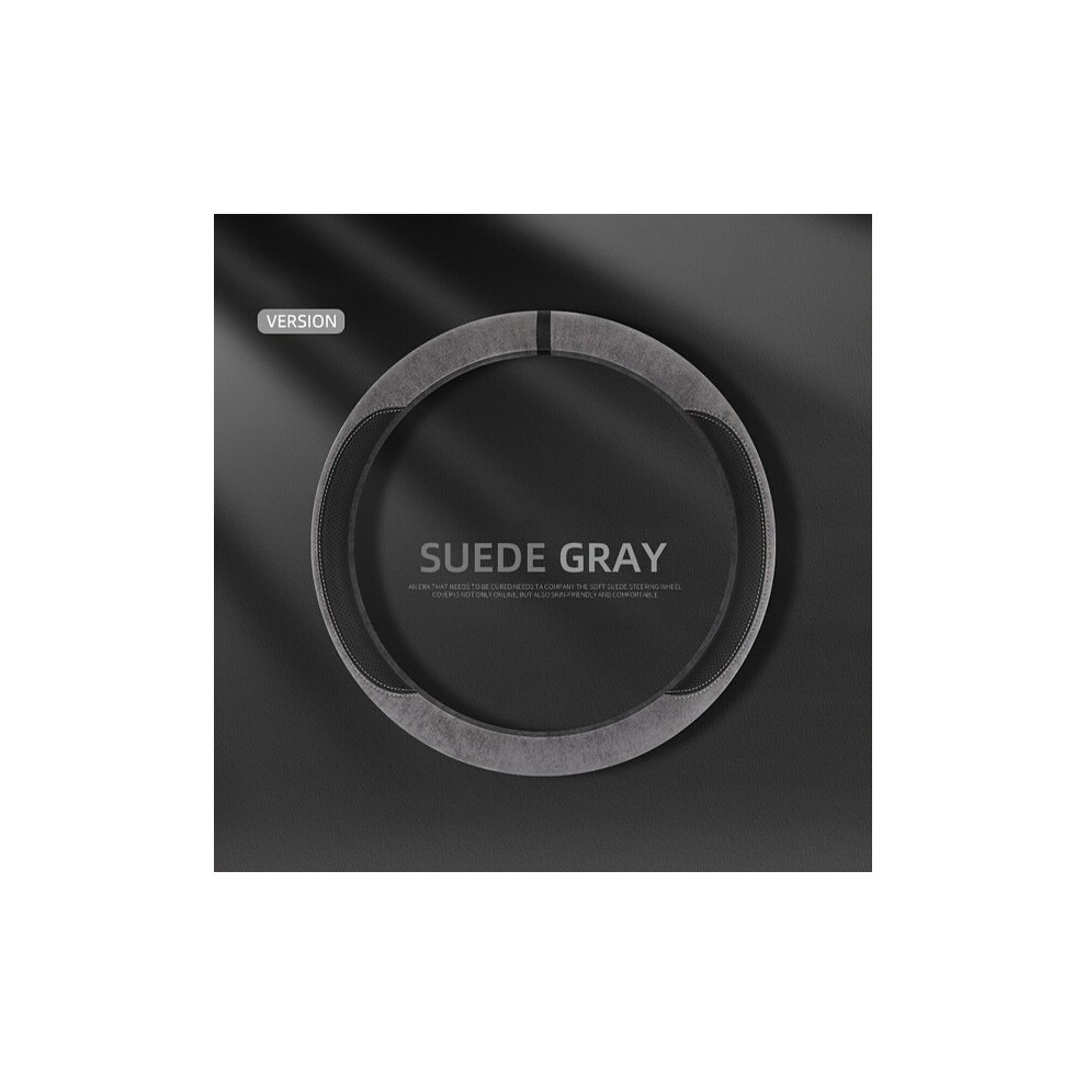 Steering Wheel Cover Compatible With Most Cars And Trucks, Suede With Alignment Marking For Easy Installation, Slip Resistant 6901508557512