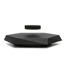 360 Rotating Magnetic Levitation Display Stand - Floating Showcase for Retail Display Home Decor, Black Plastic