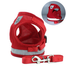 (36cm) Reflective Pet Harness & Leash Set for Small Dogs