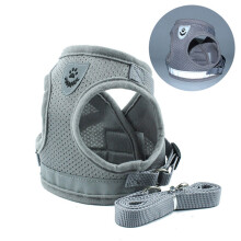 (55cm) Reflective Pet Harness & Leash Set for Small Dogs