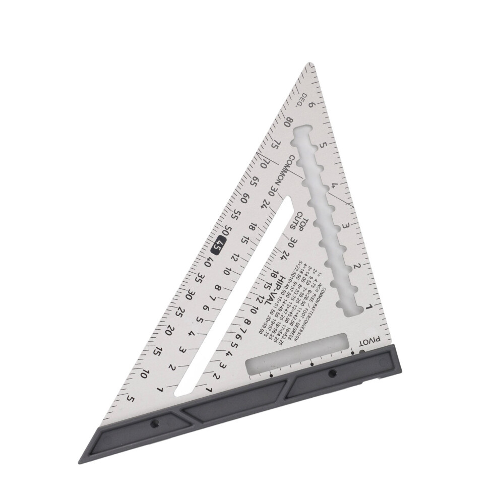 7 Inch Aluminum Rafter Square Level - Detachable Triangle For Woodworking Silver 8421389688726
