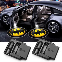 Proiettore per luci da portiera auto, compatibile con tutti i veicoli, set da 2 pezzi, accensione automatica magnetica, installazione senza forature.