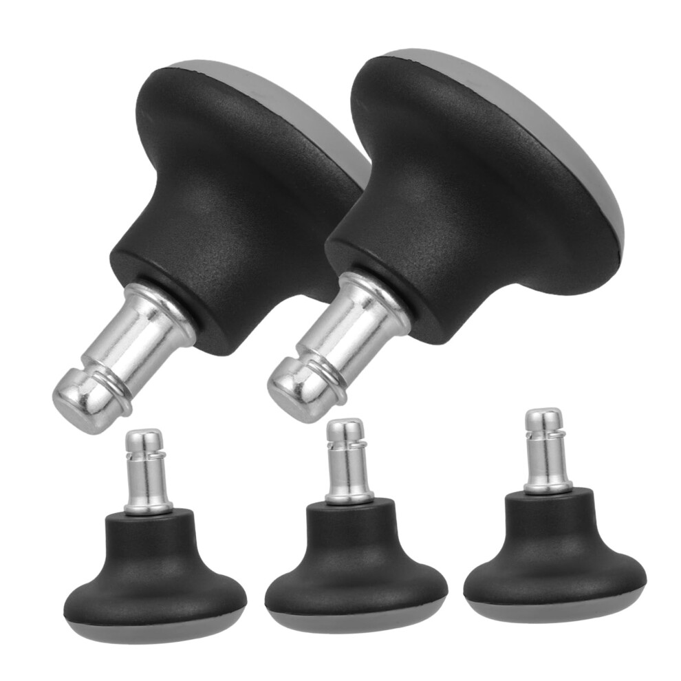 5Pcs Office Chair Caster Wheels Pu Fixed Glide Design For Hardwood Floors And Stability 9174973286615
