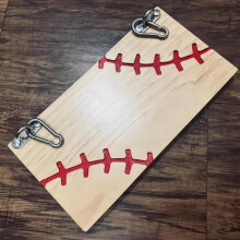 Portable Hanging Footrest for Baseball Fence, Adjustable Wooden Ergonomic Foot Rest for Outdoor Sports Fans