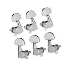 Guitar Tuning Pegs 3L3R Enclosed Tuners for Acoustic and Electric Guitars, Improved Stability
