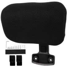 Adjustable Office Chair Headrest Pillow with Ergonomic Curved Support and Detachable Easy Install