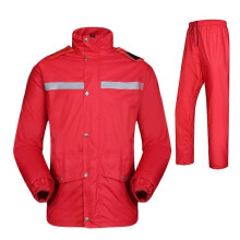 Impermeable dividido para motociclistas adultos, impermeable y transpirable con tiras reflectantes, equipo de motociclismo para todo tipo de clima.