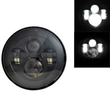 7 Inch Motorcycle LED Headlight Compatible with Harley Touring Jeep Wrangler JK, 4000LM, Aluminium Housing, IP67 Rated